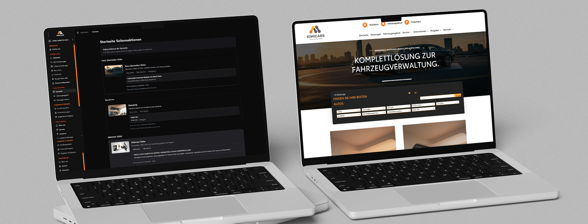Custom dealership website preview